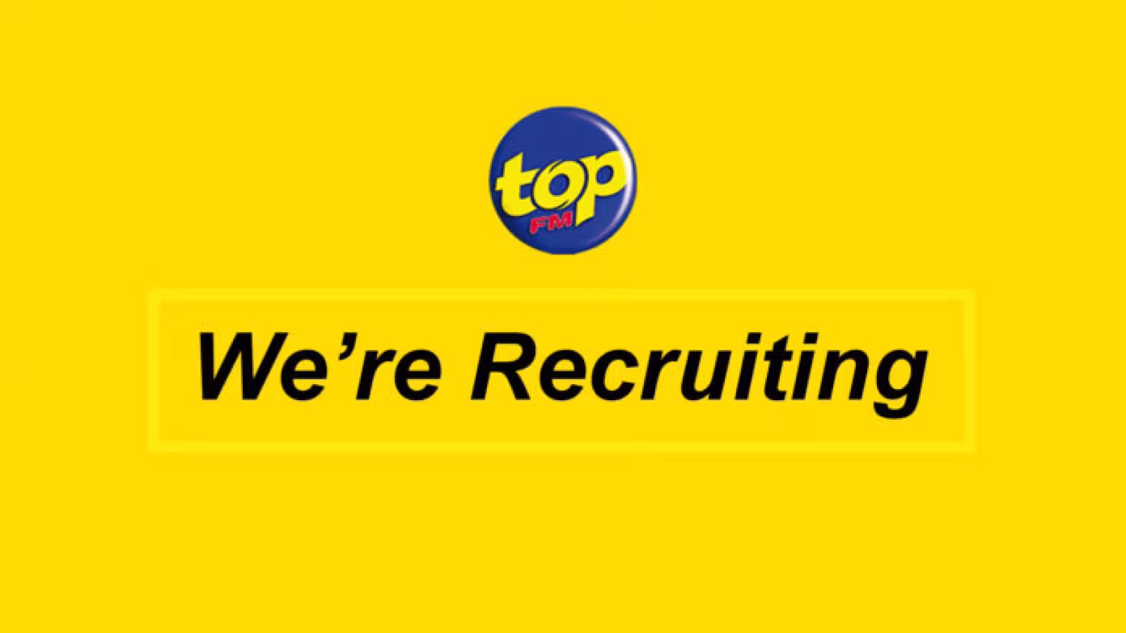 We’re Recruiting