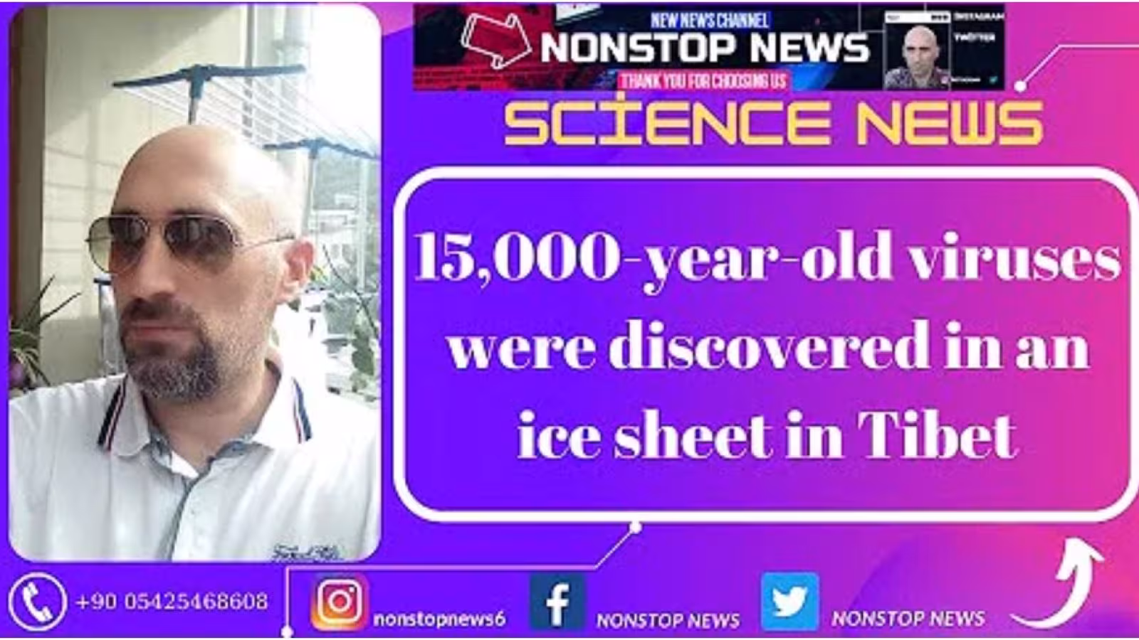 Une trentaine de virus inconnus vieux de 15.000 ans découverts dans les glaces