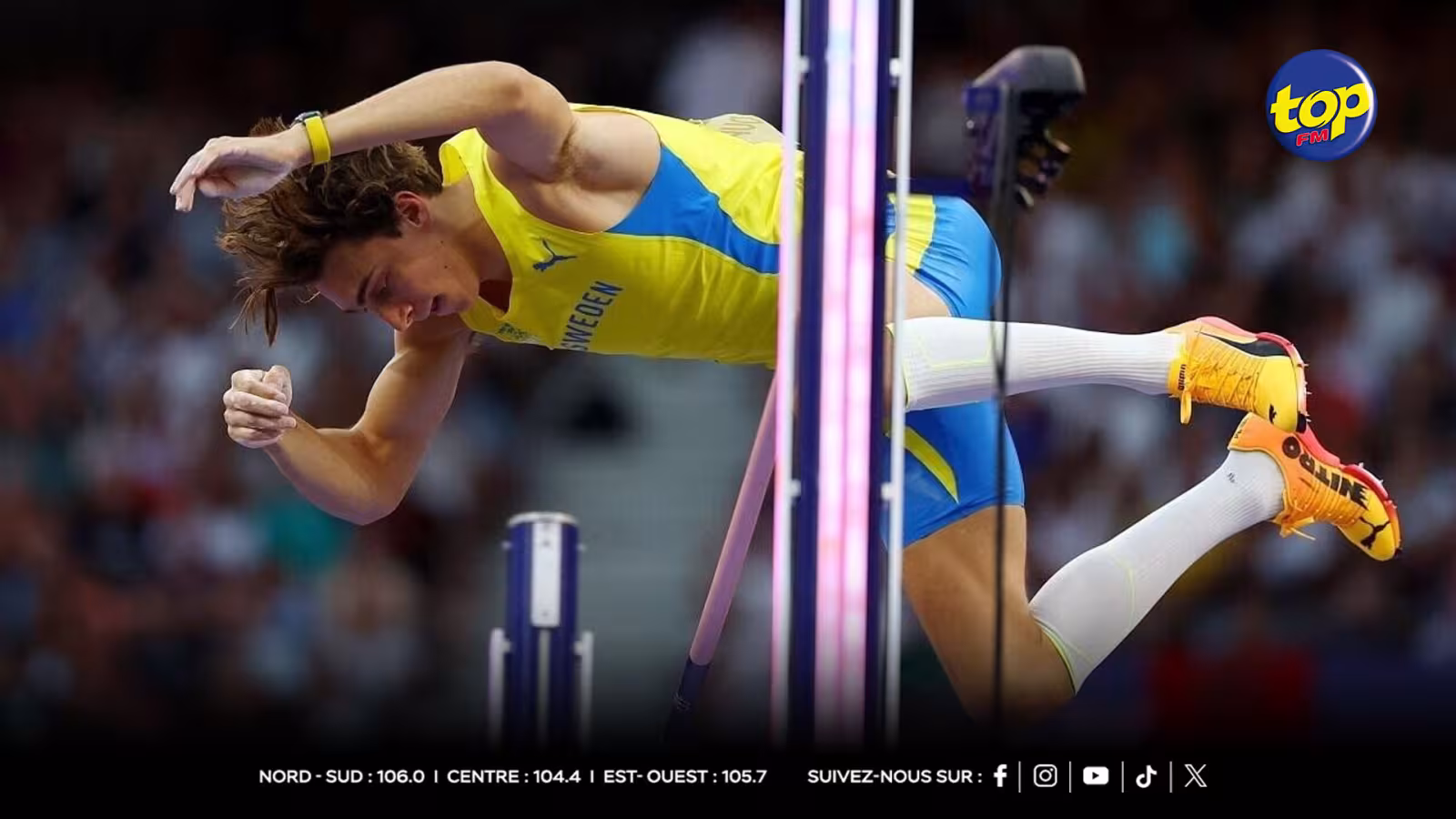 JO 2024: l'intouchable Duplantis garde l'or et bat encore le record du monde à la perche
