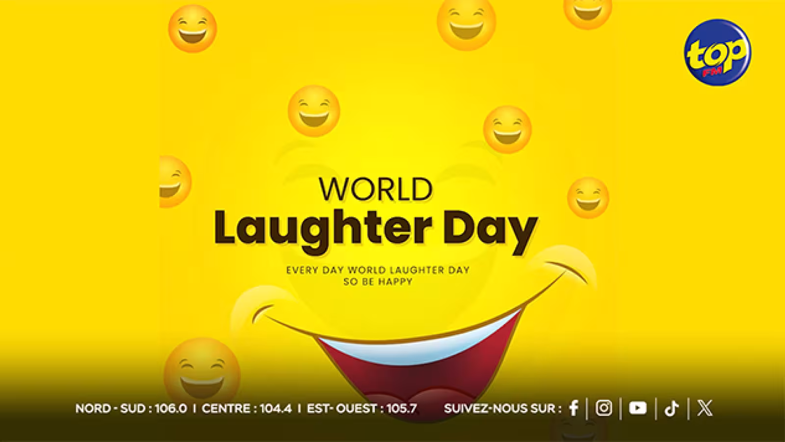 Journée mondiale du rire : un sourire pour la santé