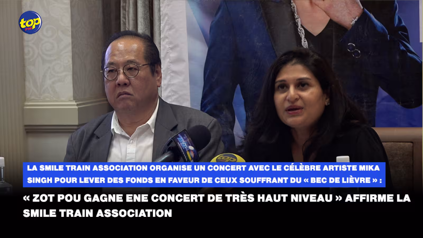 La Smile Train Association organise un concert avec le célèbre artiste Mika Singh pour lever des fonds en faveur de ceux souffrant du « bec de lièvre » :