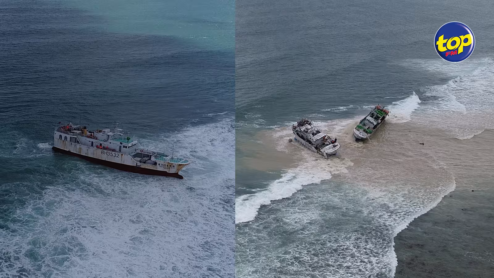 Trois bateaux de pêche échoués à Pointe-aux-Sables et Bain des Dames : Une enquête initiée