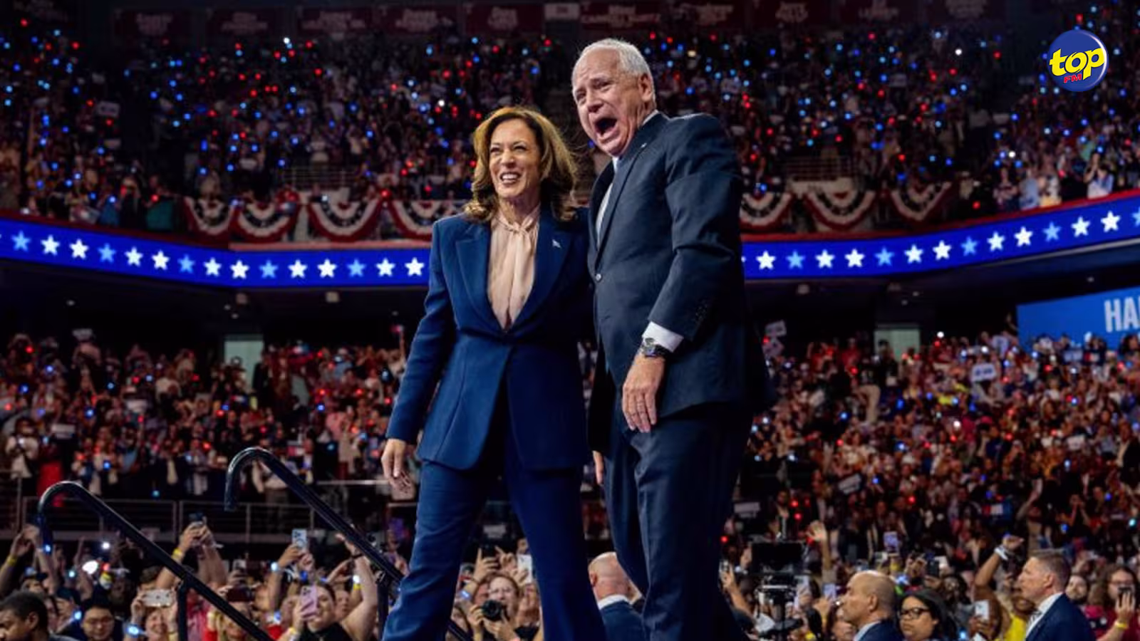 États-Unis: Kamala Harris et son nouveau colistier Tim Walz présentent leur duo à l'Amérique