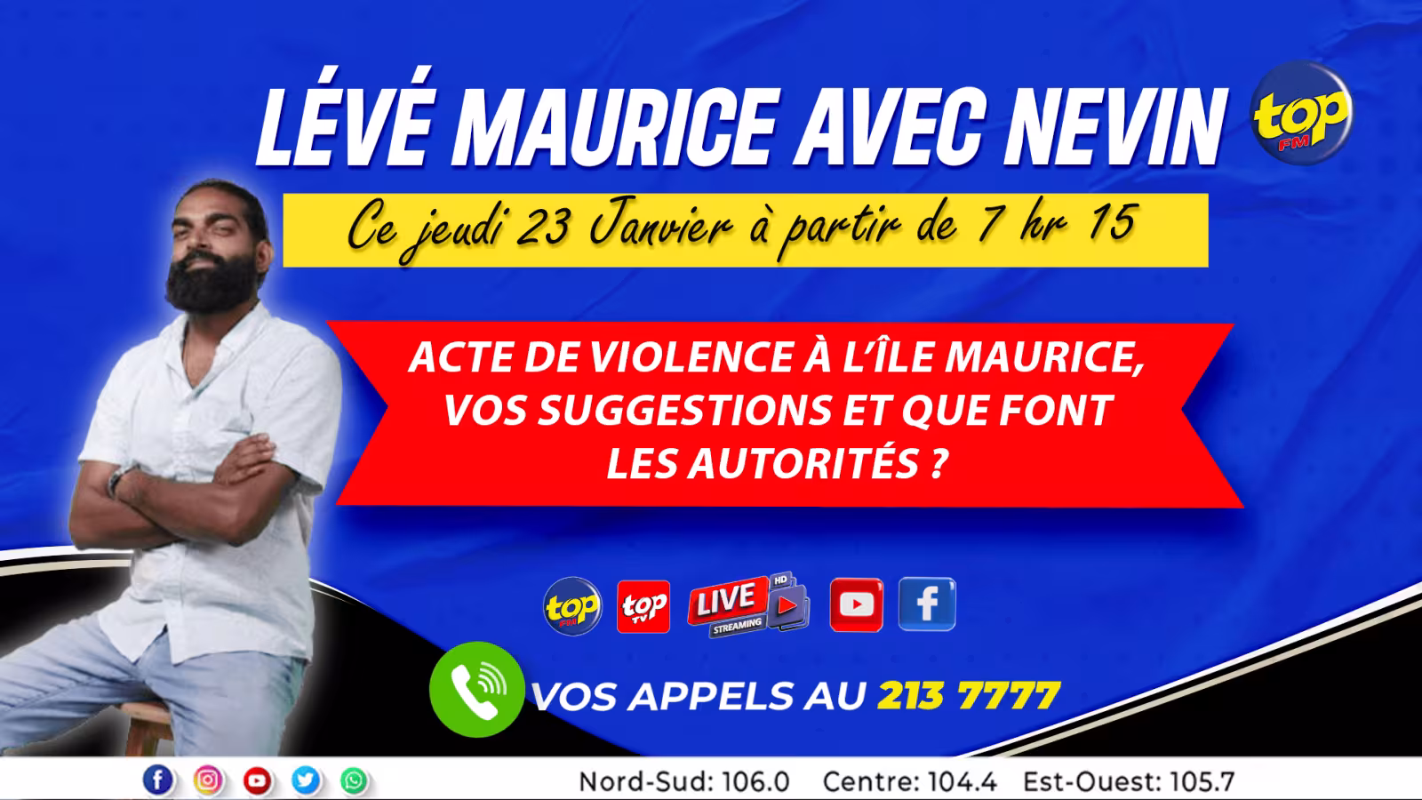 🔴 𝐋é𝐯é à 𝐌𝐚𝐮𝐫𝐢𝐜𝐞 𝐜𝐞 𝟐𝟑 𝐣𝐚𝐧𝐯𝐢𝐞𝐫 𝐚𝐯𝐞𝐜 𝐍𝐞𝐯𝐢𝐧. 𝐀𝐜𝐭𝐞𝐬 𝐝𝐞 𝐯𝐢𝐨𝐥𝐞𝐧𝐜𝐞 à 𝐌𝐚𝐮𝐫𝐢𝐜𝐞 : 𝐯𝐨𝐬 𝐬𝐮𝐠𝐠𝐞𝐬𝐭𝐢𝐨𝐧𝐬 𝐞𝐭 𝐪𝐮𝐞 𝐟𝐨𝐧𝐭 𝐥𝐞𝐬 𝐚𝐮𝐭𝐨𝐫𝐢𝐭é𝐬 ?