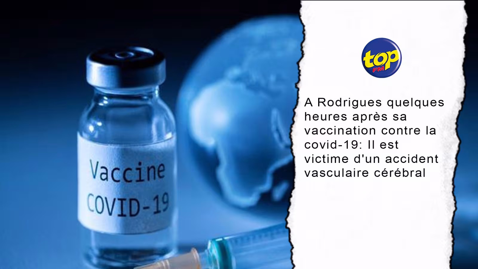 A Rodrigues quelques heures après sa vaccination contre la covid-19: Il est victime d’un accident vasculaire cérébral