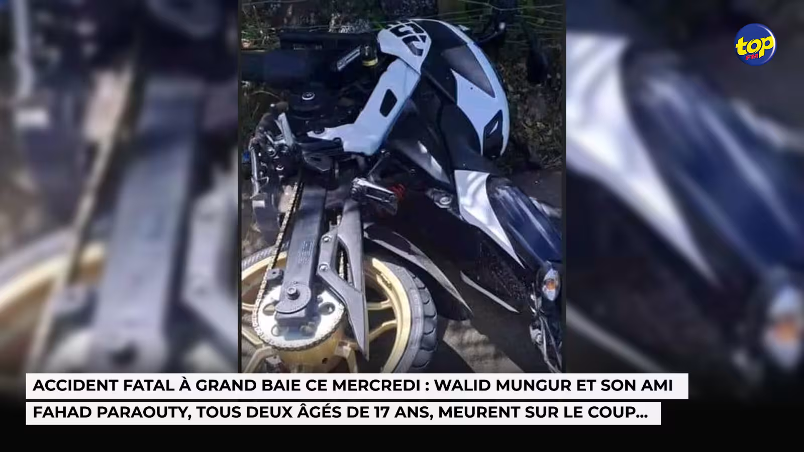 Accident fatal à Grand Baie ce mercredi : Walid Mungur et son ami Fahad Paraouty, tous deux âgés de 17 ans, meurent sur le coup…