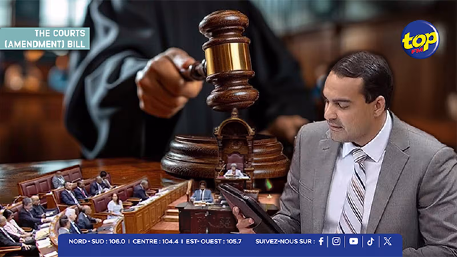 Le « Courts (Amendment) Bill » : » « cette loi ne fait les choses qu’à moitié en ce qui concerne les reformes », lance le député Adrien Duval