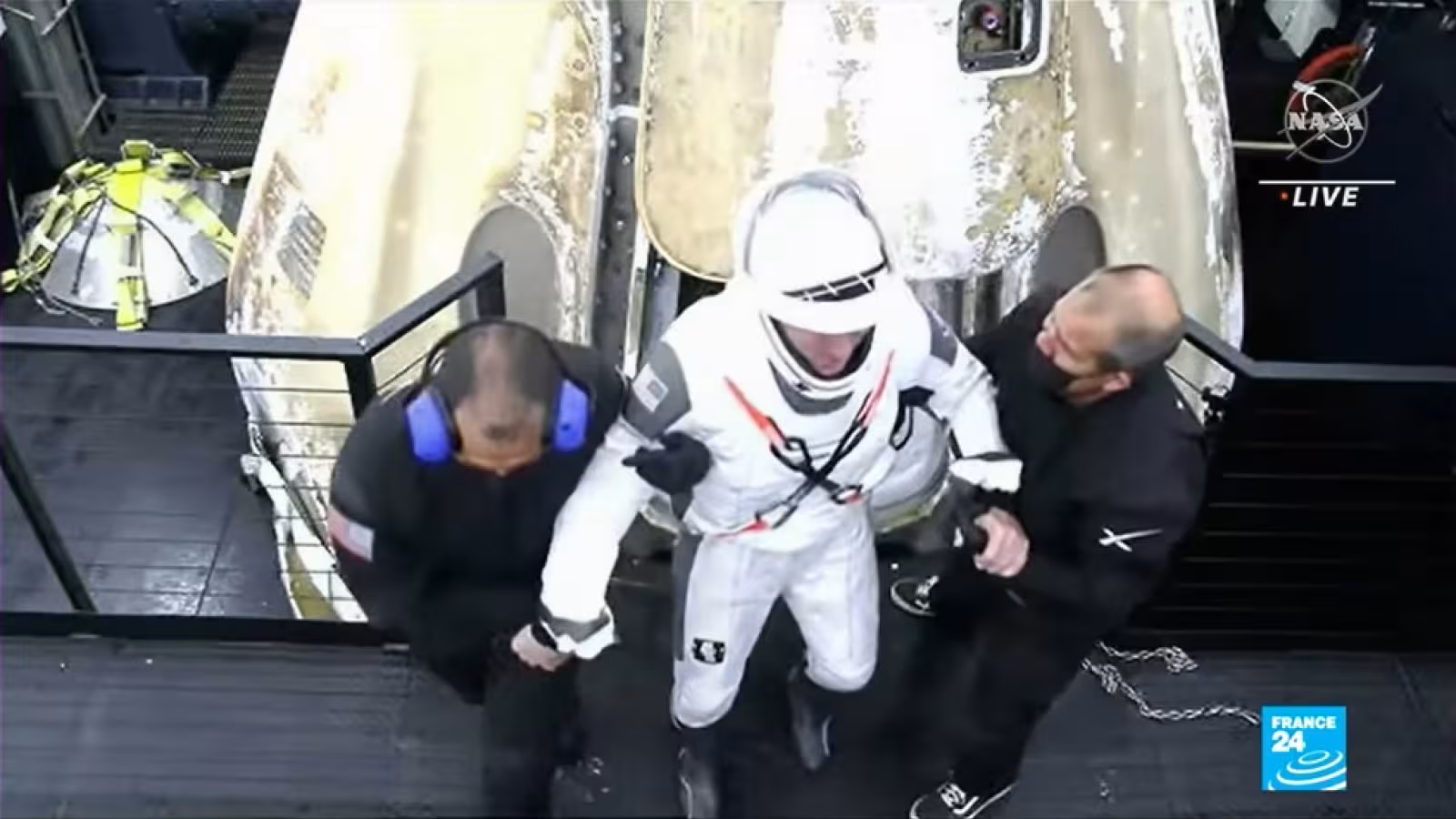Retour sur Terre du vaisseau SpaceX avec quatre astronautes de l’ISS à son bord