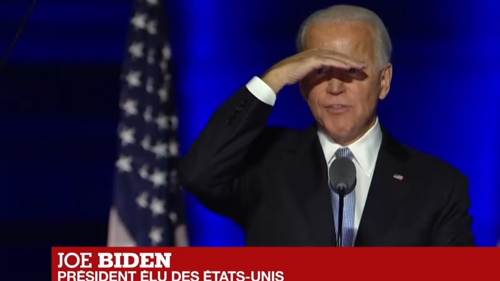 Le premier discours de Joe Biden, élu 46e président des États-Unis, porte sur l’unité