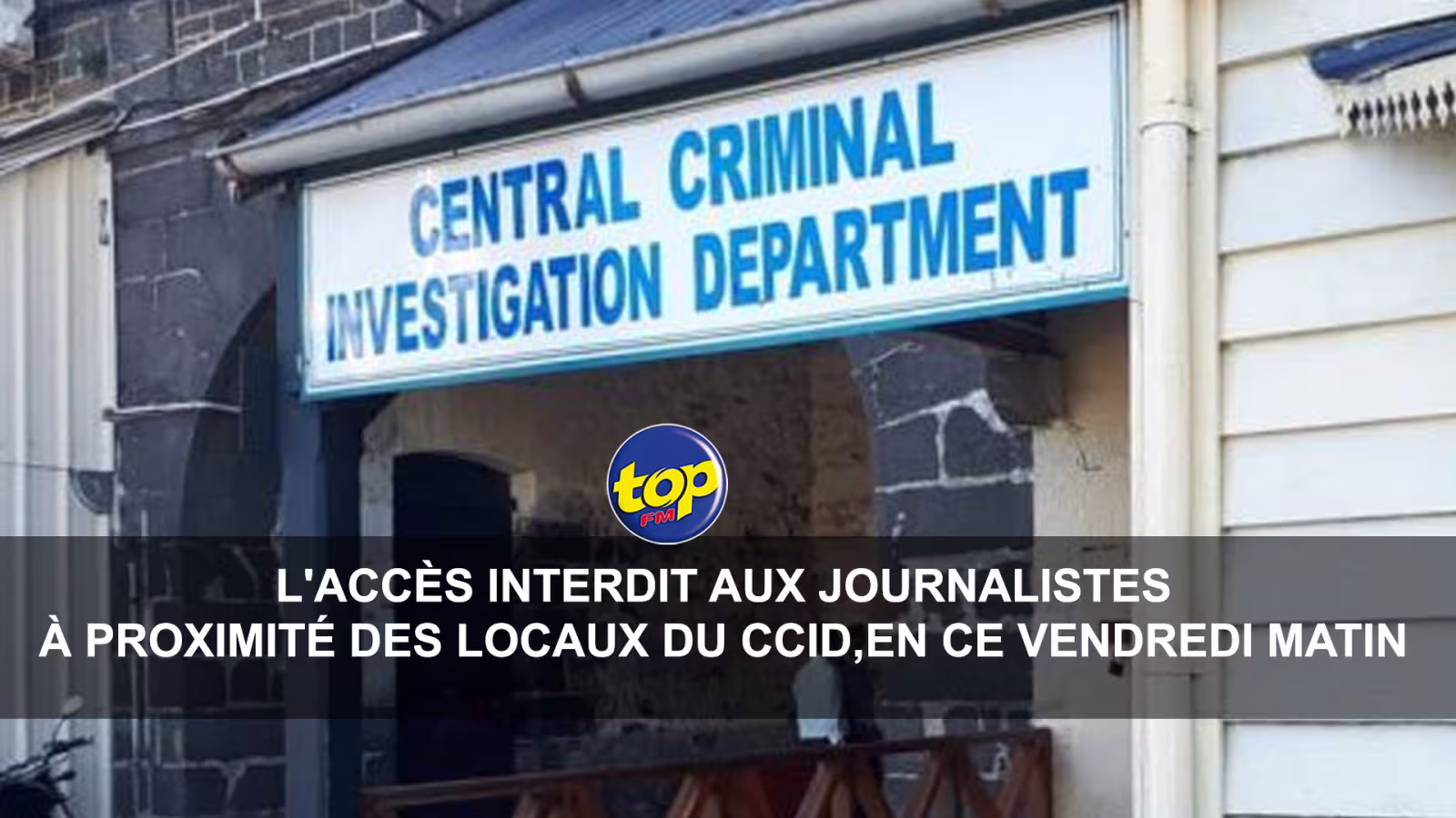 L’accès interdit aux journalistes à proximité des locaux du CCID ,en ce vendredi matin : « Ine gagne ene call ine dire pas laisse journalistes rentrer », a  lancé un policier