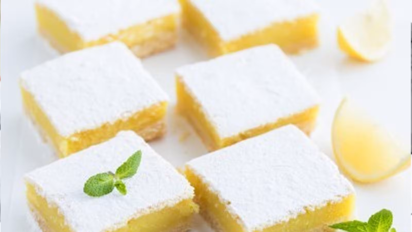 Recette : Carrés citronnés