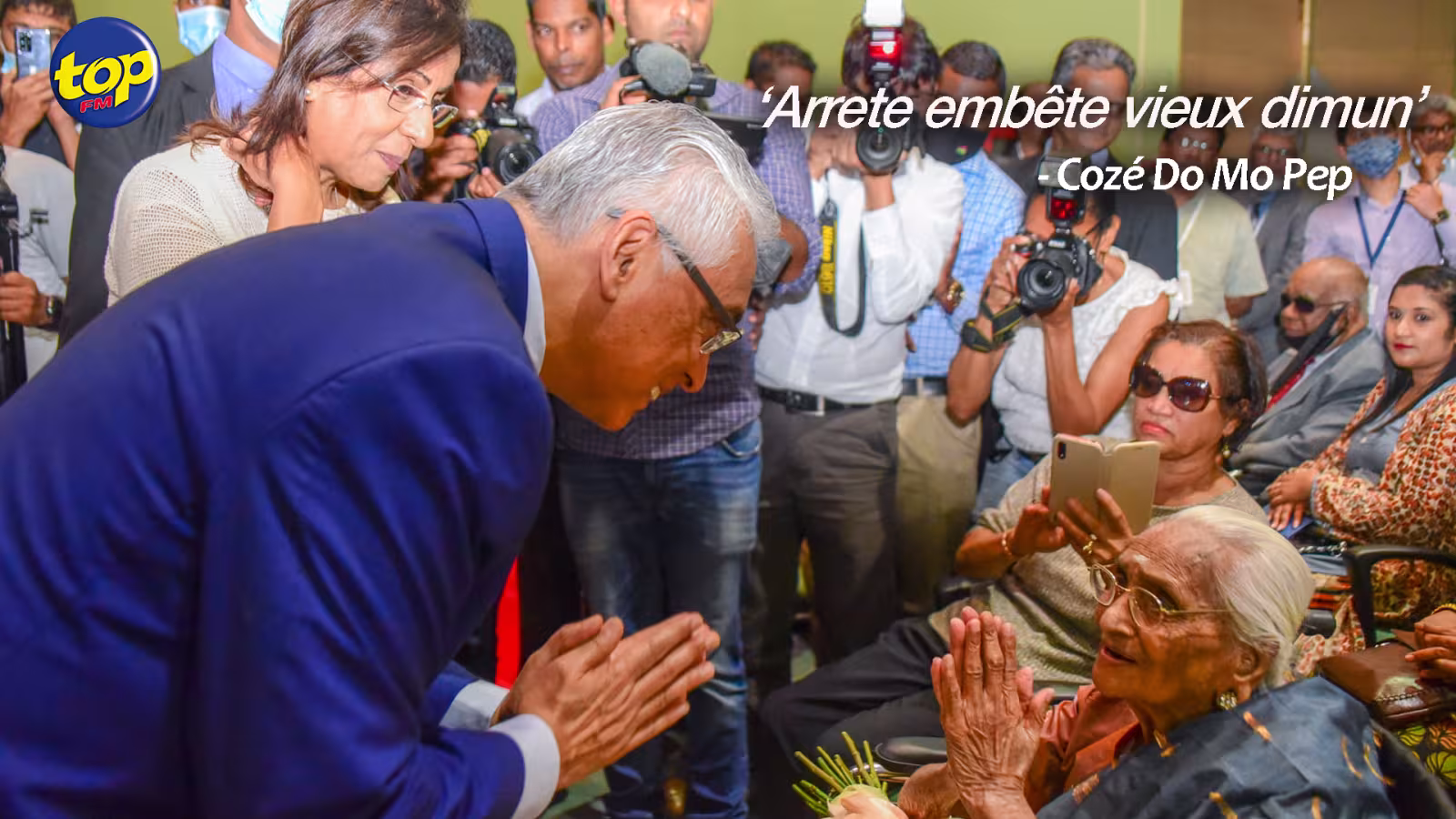 Pension de vieillesse à Rs 13,500 : ‘Arrete embête vieux dimun’ lance un auditeur à Pravind Jugnauth…