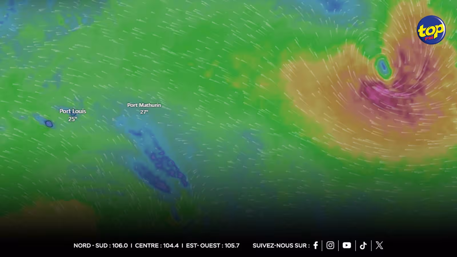 Tempête tropicale modérée Ivone : Trajectoire incertaine, selon la station météorologique de Vacoas