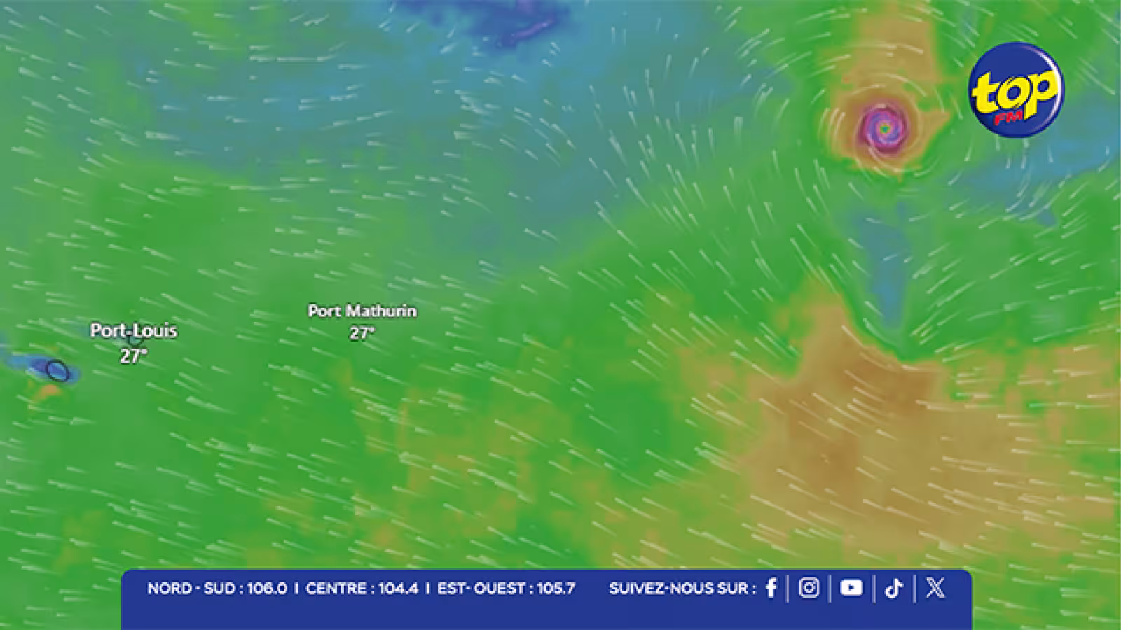 Météo : La tempête DUDZAI n’affectera pas le temps à Maurice au cours des trois prochains jours
