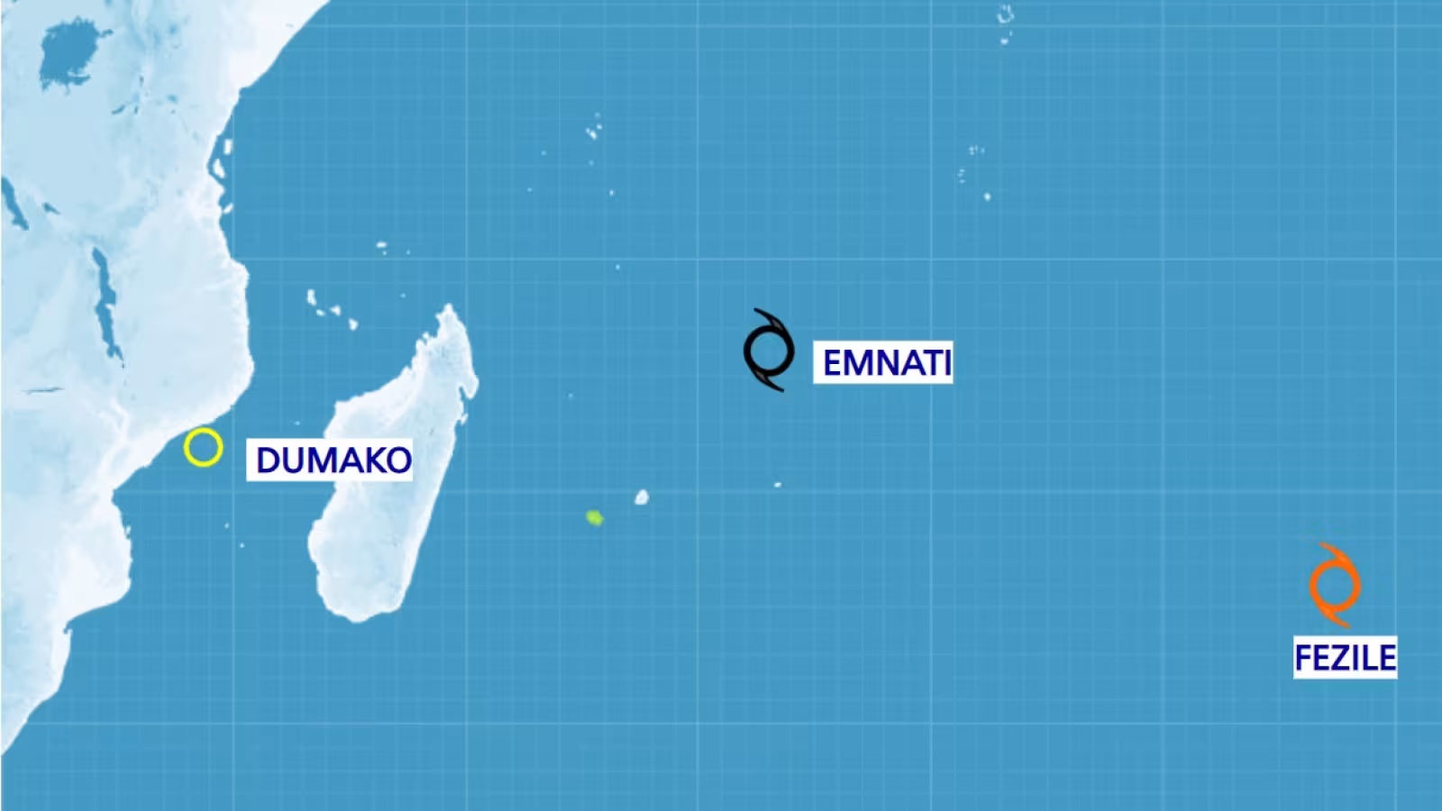 Deux cyclones actifs au Nord et au Sud de Maurice