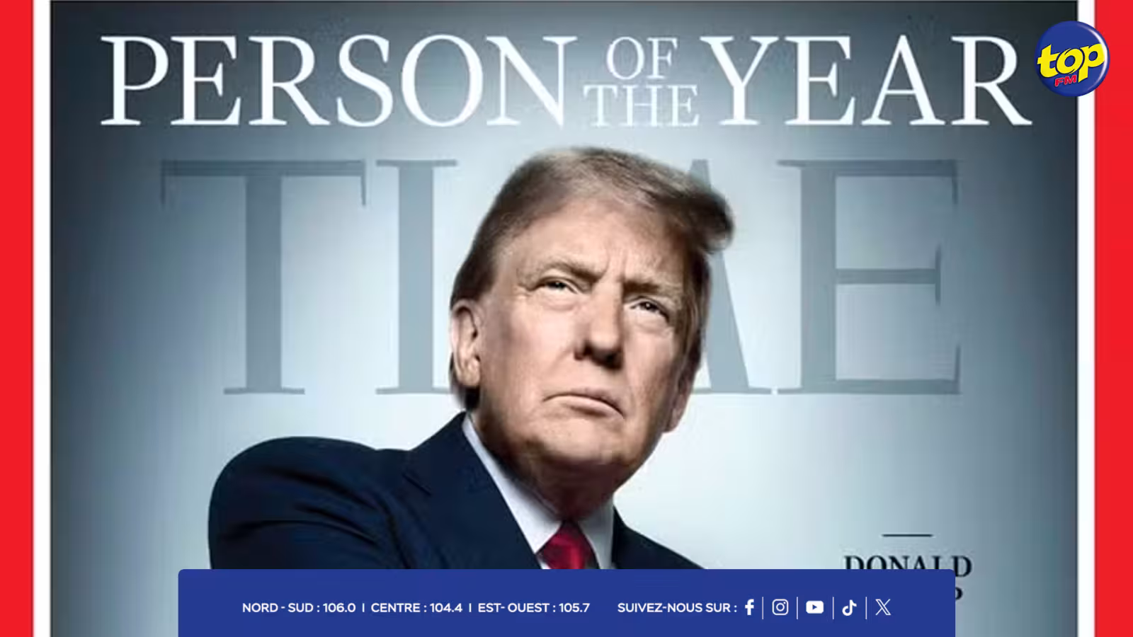 États-Unis: Donald Trump désigné personnalité de l'année 2024 par le magazine «Time»