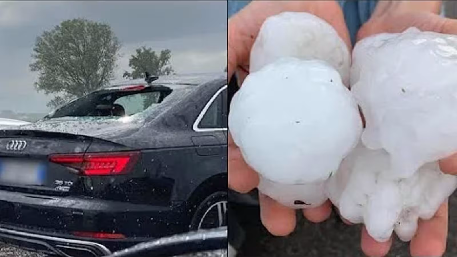 Apocalypse en Italie ! La grêle détruit des centaines de voitures à Milan !