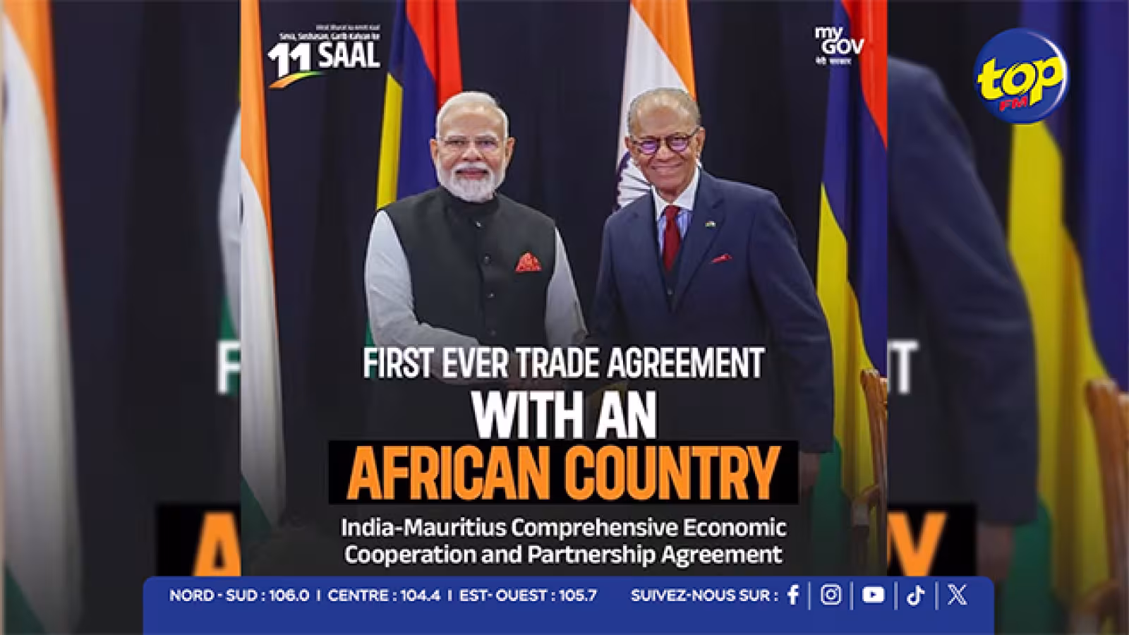 Commerce : L'Inde signe son premier accord commercial africain avec Maurice