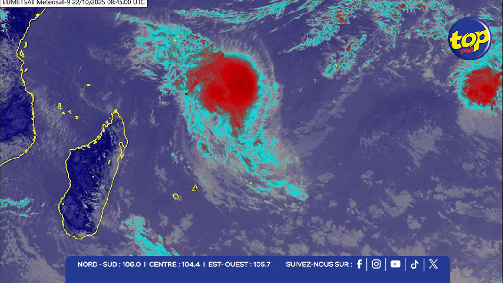 Chenge s’intensifie : Agalega est sous la menace de la forte tempête tropicale.