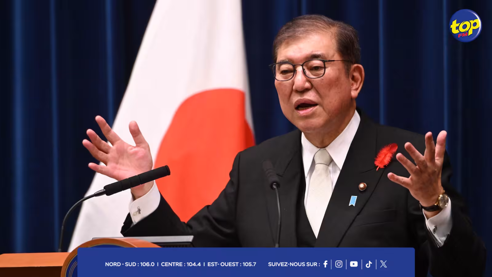 le Premier ministre Shigeru Ishiba