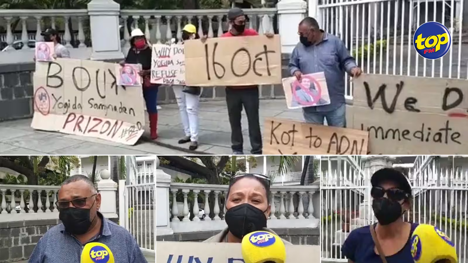 Devant l’Hôtel du gouvernement hier : Troisième manifestation pour réclamer la démission de Yogida Sawmynaden du Parlement