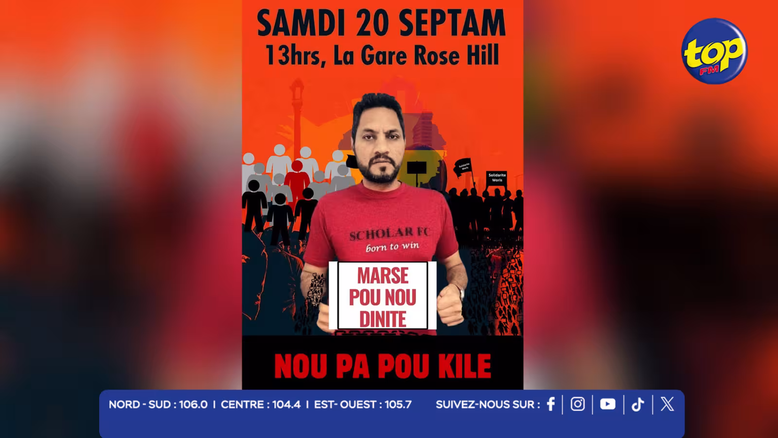 mobilisation à Rose-Hill