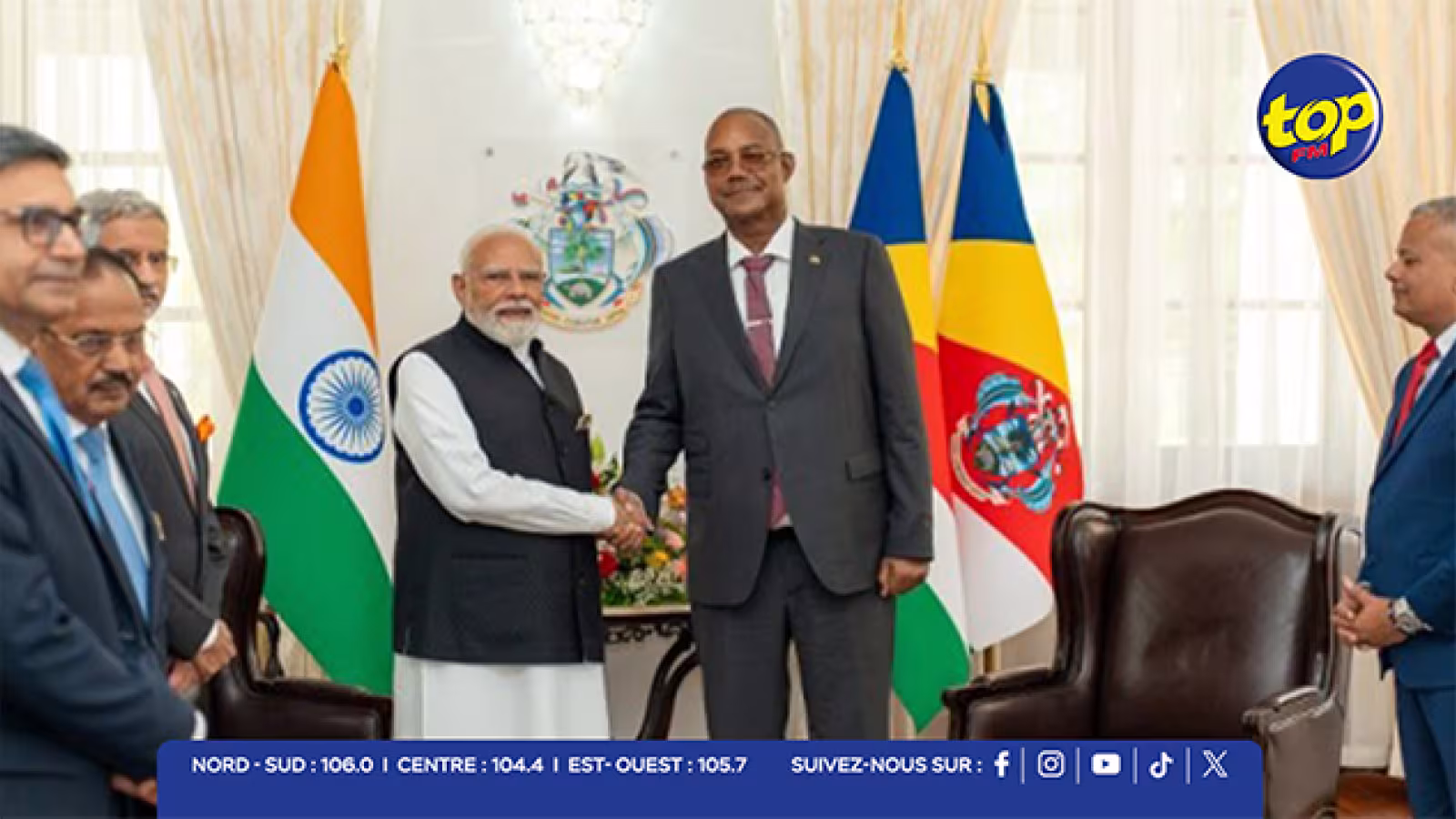 Seychelles-Inde : Patrick Herminie et Narendra Modi consolident un partenariat stratégique dans l’océan Indien… neuf accords pour sceller une alliance tournée vers l’avenir