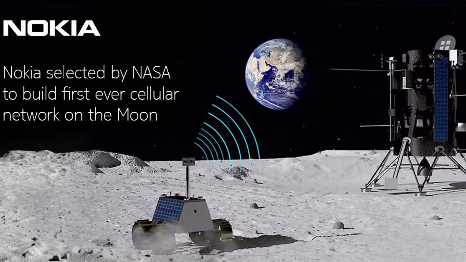 La Nasa et Nokia vont installer la 4G sur la Lune