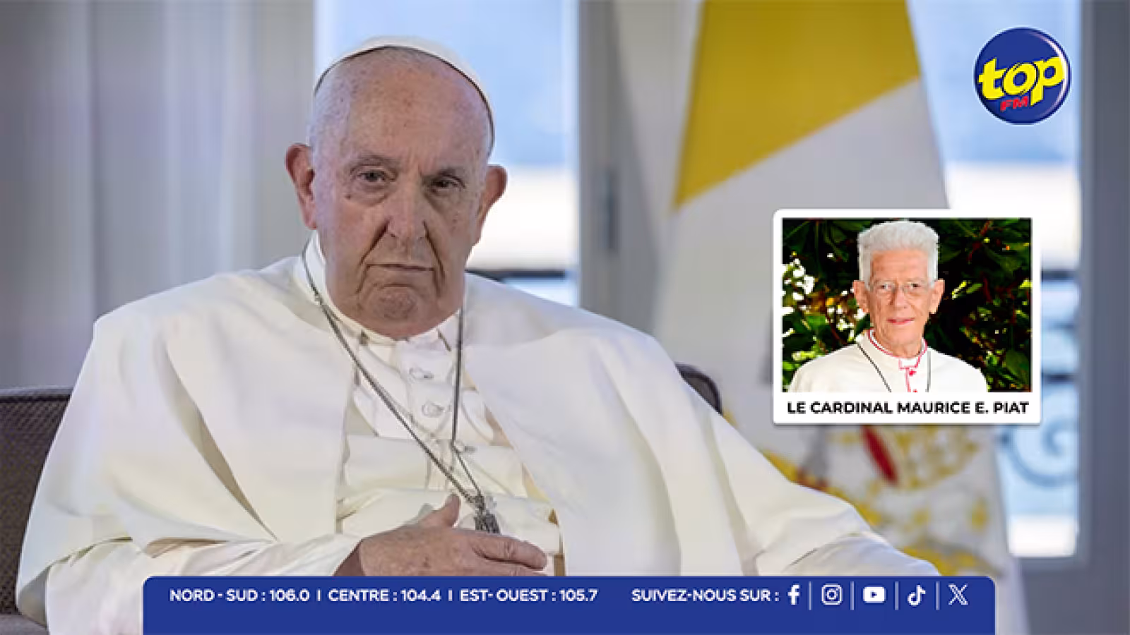 Le monde en deuil : Le cardinal Maurice E. Piat salue la mémoire du Pape François