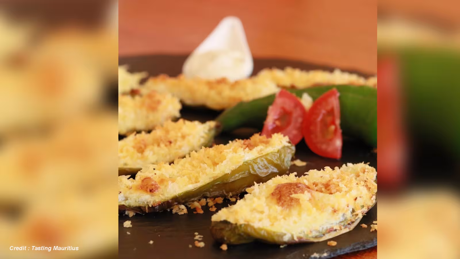Recette : pima farci au fromage gratiné