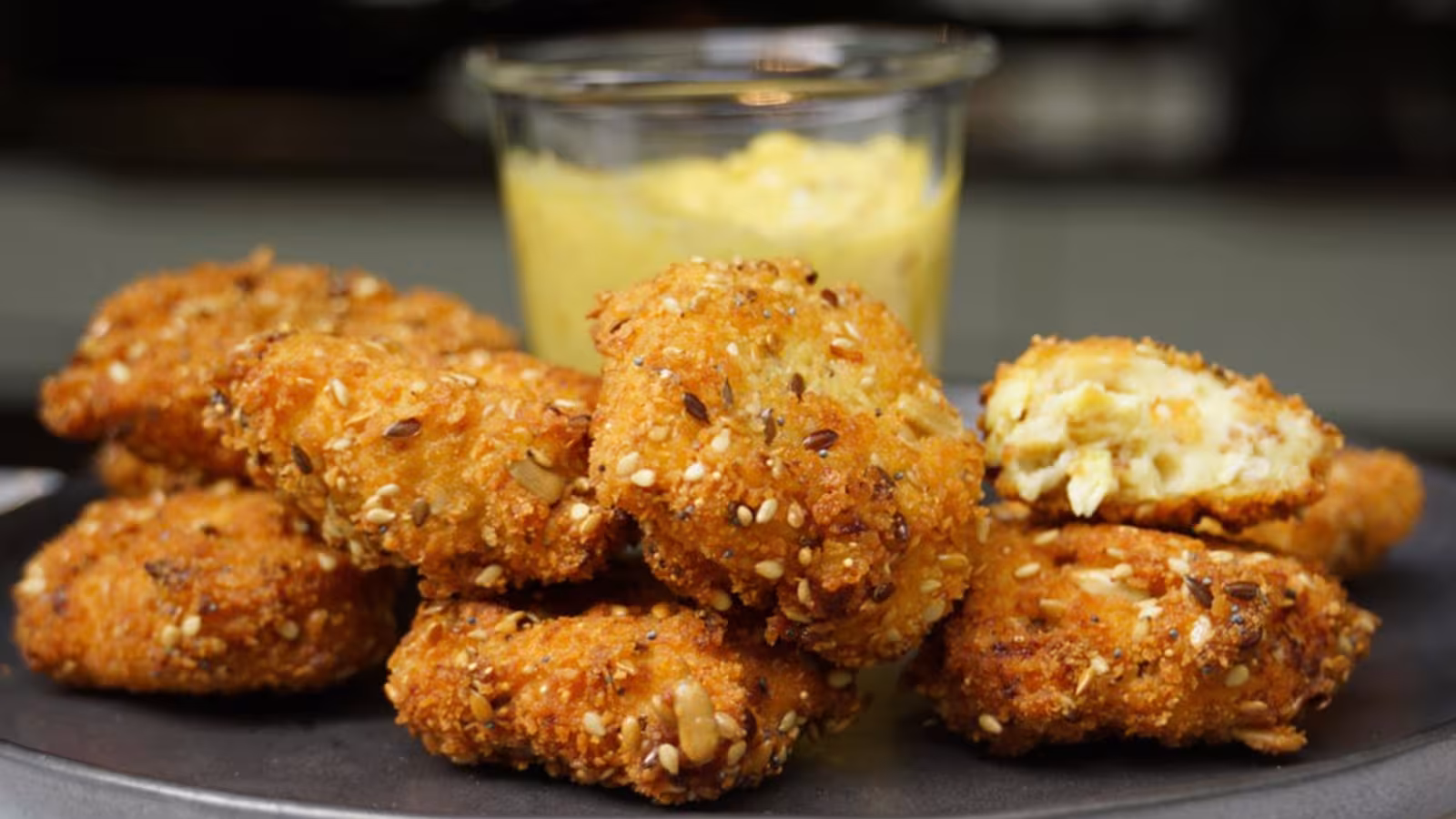 Beignets de crevettes croustillants au curry