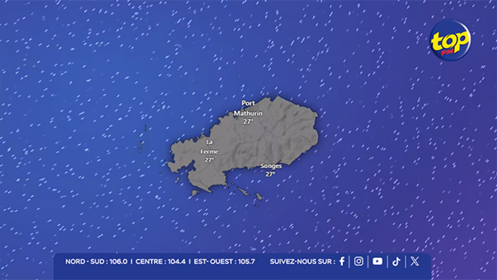 Météo : La tempête tropicale modérée Horacio pourrait perturber le temps à Rodrigues ce week-end