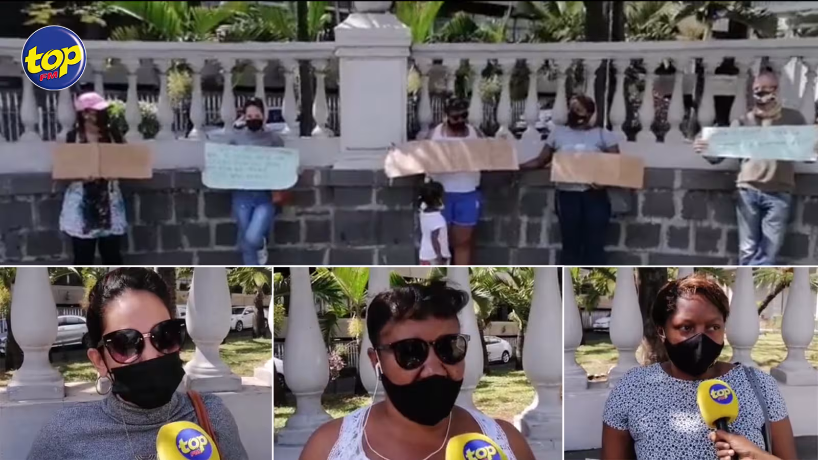 Manifestation des Rodriguais bloqués à Maurice devant l’Hôtel du gouvernement : « Nous sommes coincés à Maurice depuis des mois… nos familles ont besoin de nous », affirment-ils
