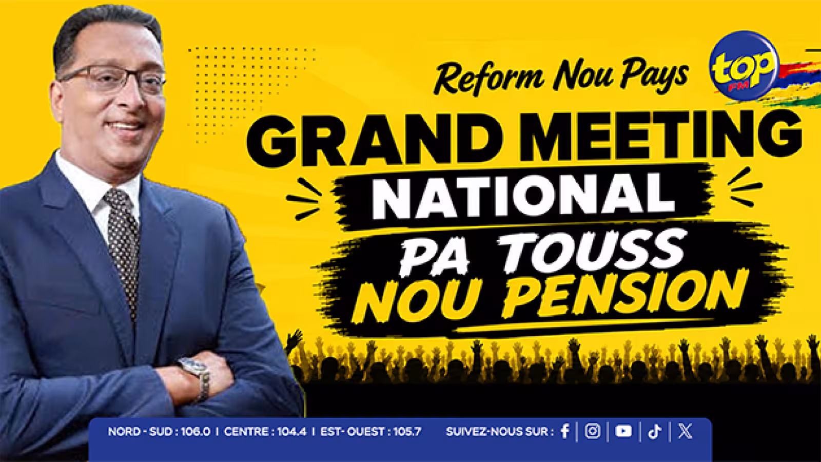 Grand meeting du Reform Party : Roshi Bhadain promet des révélations sur la réforme des pensions ce dimanche