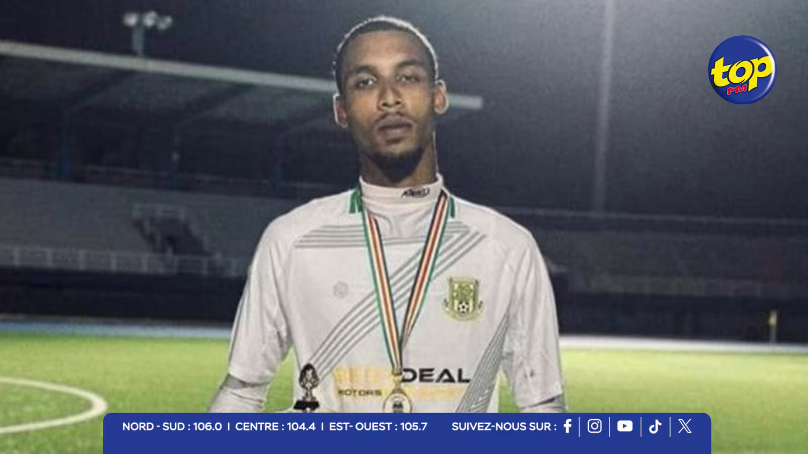 Drame : Adrian Hoareau, joueur de football seychellois de 21 ans, décède en plein match