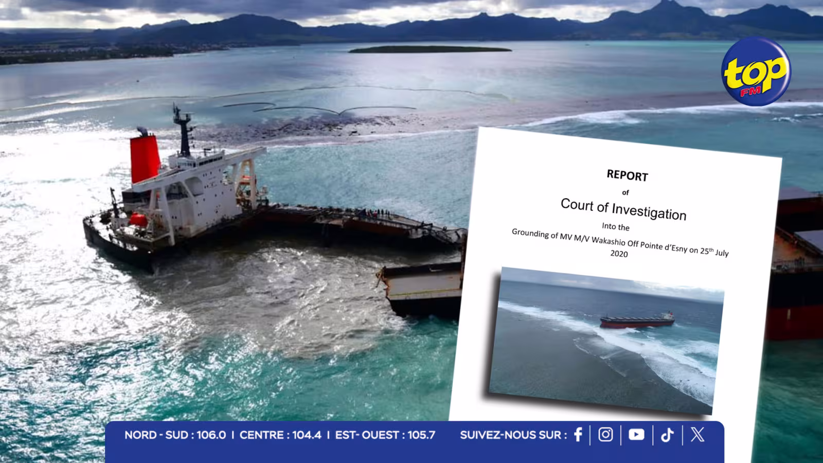 Naufrage du MV Wakashio : cinq ans après, le rapport officiel révèle une navigation imprudente et met en lumière les défaillances des autorités
