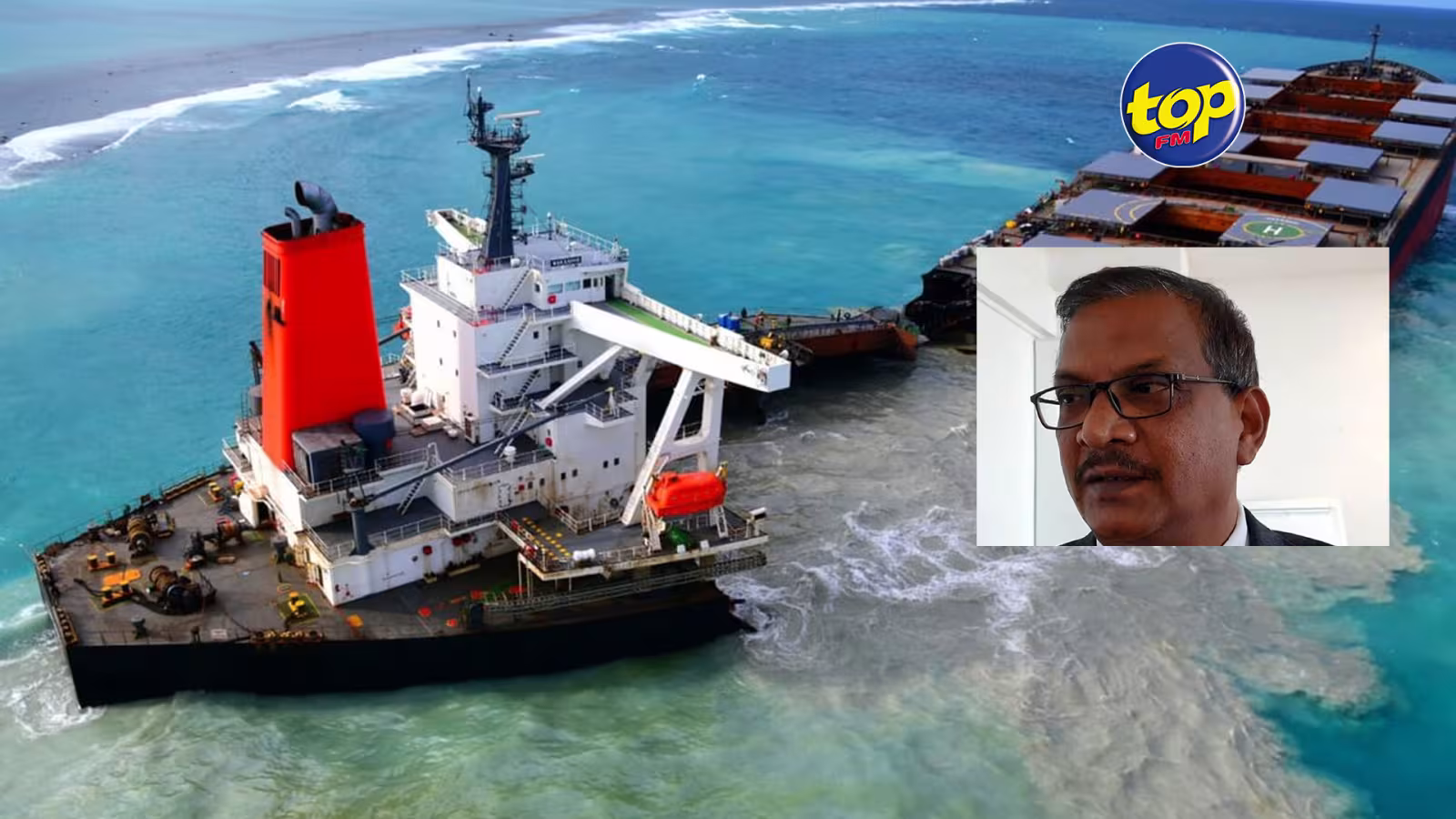 Démantèlement de la poupe du Wakashio: ” Pou éna quelques petits dégâts des fonds marins” prévient Sudheer Maudhoo
