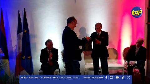 Dr-Navin Ramgoolam &amp; l’ambassadeur de France,Frédéric Bontems