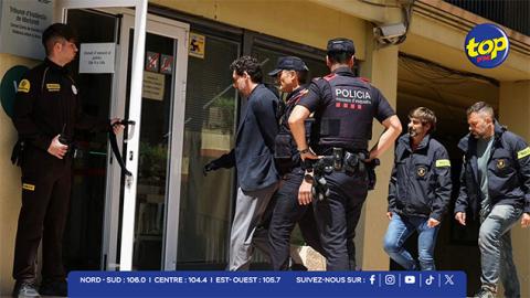Jonathan Andic, le fils du fondateur de Mango, Isak Andic, arrive au tribunal de Martorell, en Espagne, le 19 mai. Photo Credit : Albert Gea / Reuters