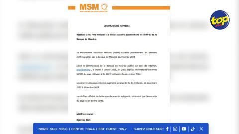 MSM-COMMUNIQUE