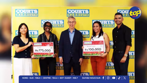 Courts Mammouth célèbre ses 40 ans en soutenant les enfants : Rs 175,000 à ANFEN et Rs 100,000 à World Light Foundation