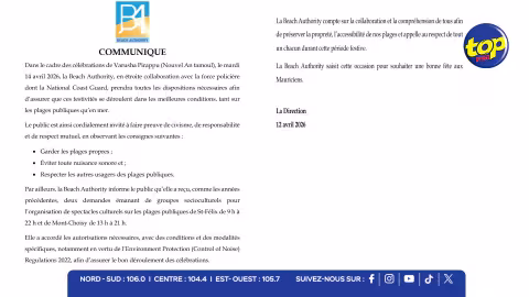 Varusha Pirappu : dispositif de sécurité renforcé sur les plages