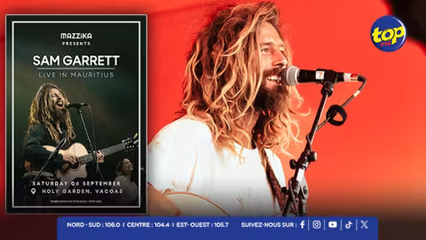 Art : Sam Garrett en concert le 6 septembre au Holy Garden, à Vacoas