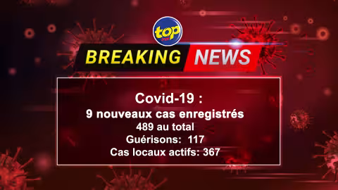 COVID-19: 9 cas enregistrés lors de ces dernières 24 heures