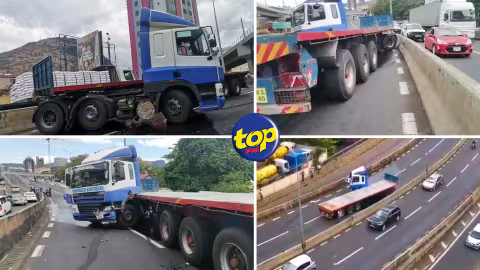 Après le rond-point du Caudan : embouteillage sur l’autoroute en direction du Nord après que le véhicule tracteur d’une semi-remorque se soit détaché