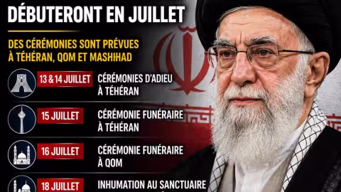 IRAN : L’ancien Guide suprême iranien Ali Khamenei sera inhumé en juillet.