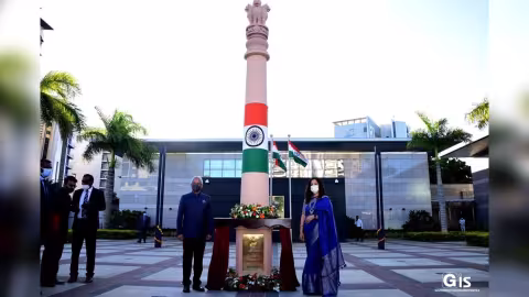 73e anniversaire de la République de l’Inde : Le Premier ministre inaugure un pilier d’Ashoka à Ebène