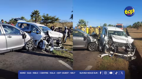 Accident à Flic-en-Flac