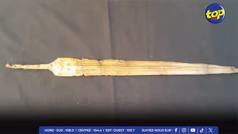 Ancient remains of Egyptian army barracks and a bronze sword unearthed by archaeologists