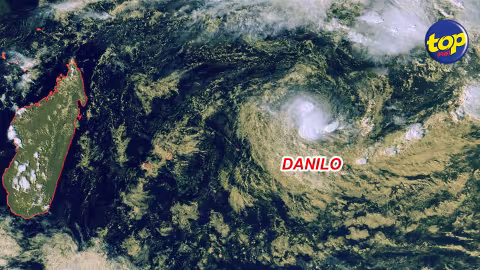 Danilo Continuera à influencer le temps jusqu’à mardi : La perturbation tropicale passera à son point le plus proche de Maurice demain matin
